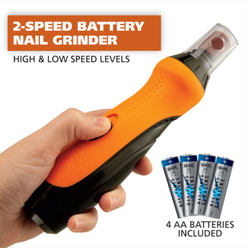 Wahl 2 Speed Battery Dog Nail Grinder - Orange/Black 5974