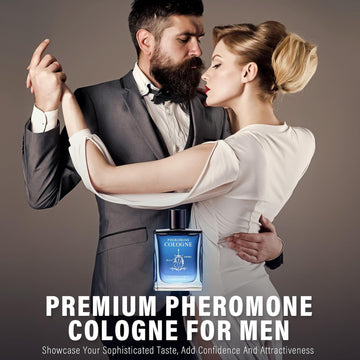 Pheromone Cologne for Men, Premium Perfume to Attract Women, Pure & Long-Lasting Fresh Woody Scents, Large capacity & Durable(1.7Oz)