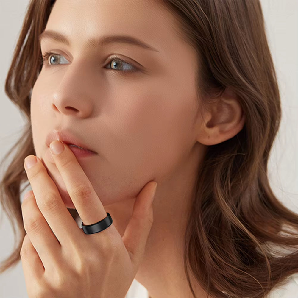 R11M Smart Ring IP68 Waterproof Fitness Ring Bluetooth-Compatible 5.0 Multi-Sport Modes Heart Rate Blood Oxygen Sleep Monitoring