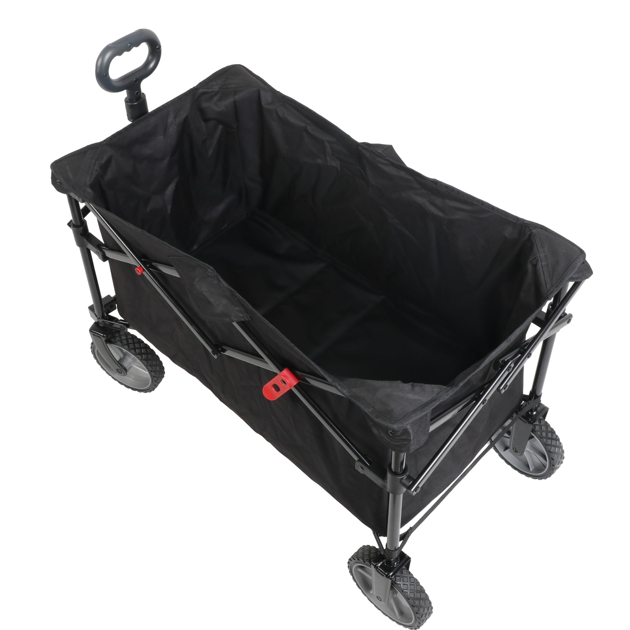 Ozark Trail Multi-Purpose Big Bucket Cart, Black Wagon, 24 inches in Height