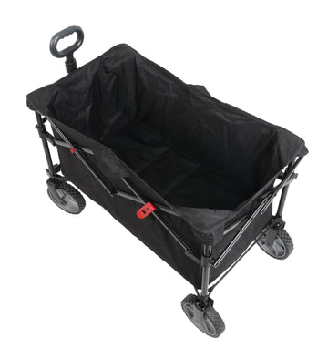 Ozark Trail Multi-Purpose Big Bucket Cart, Black Wagon, 24 inches in Height