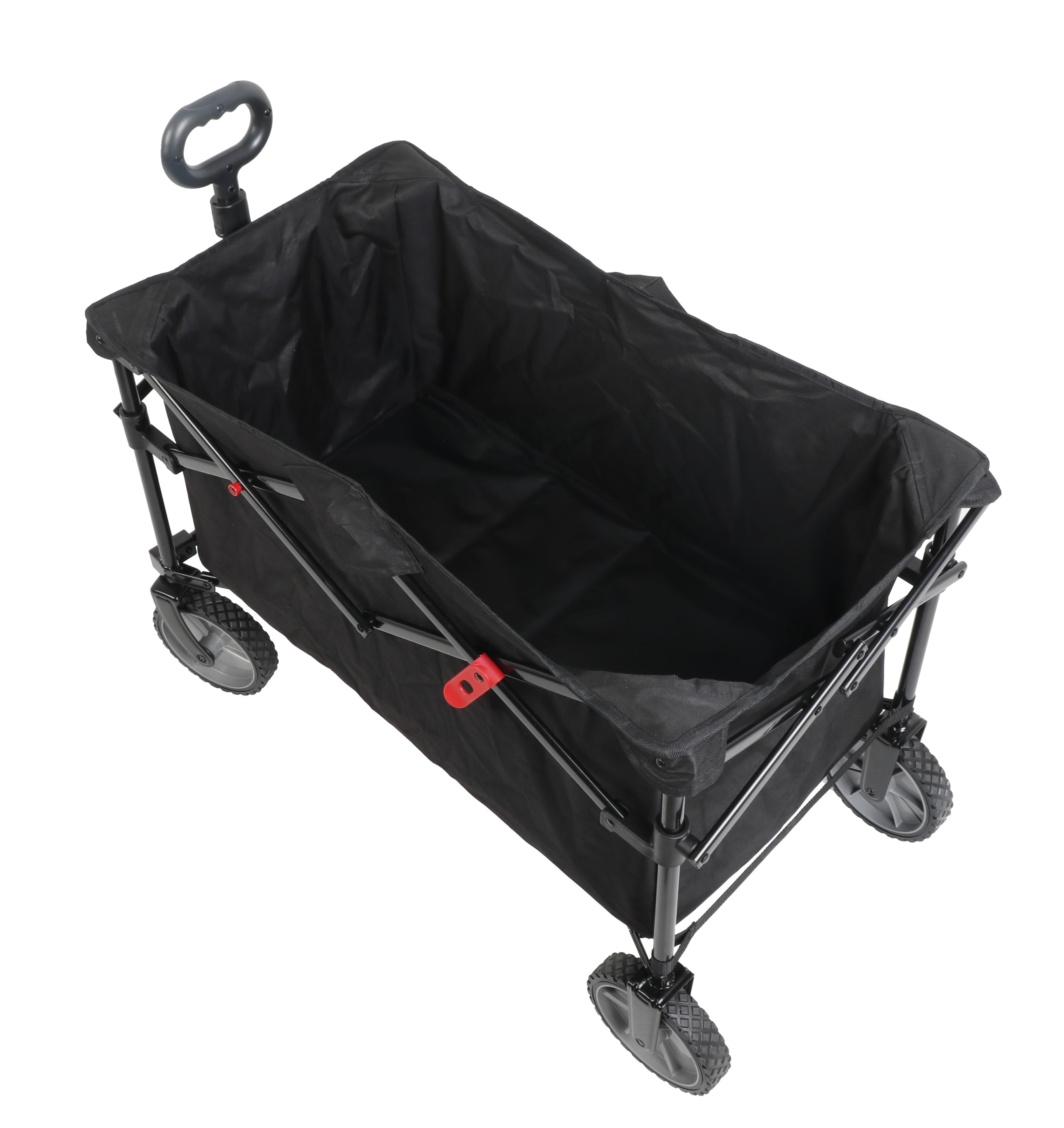 Ozark Trail Multi-Purpose Big Bucket Cart, Black Wagon, 24 inches in Height