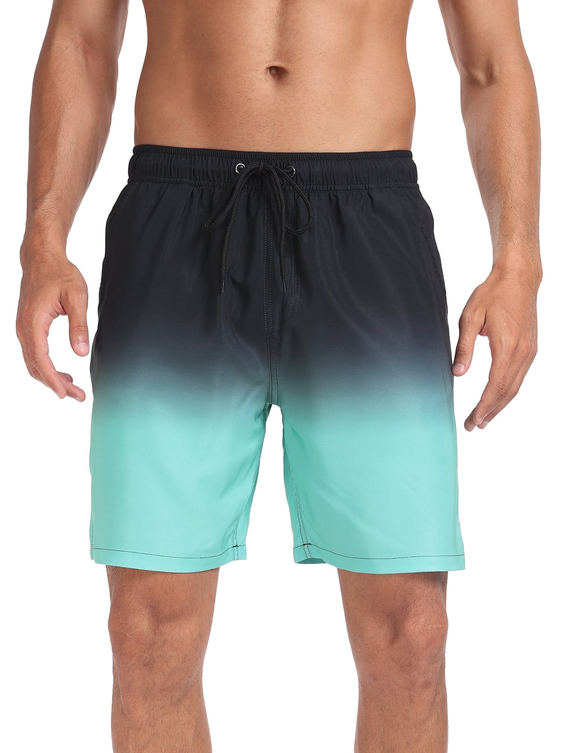 DAKIMOE Mens Swim Trunks with Compression Liner Quick Dry Sports Beach Shorts for Men Swimming Board Shorts Bathing Suits with Pockets Swimwear Surfing S to XL
