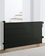 Ophanie Retractable Baby Safety Gate,Extra Wide Mesh Dog Pet Gate 33&quot; Tall, Extends to 55&quot; Wide, Indoor & Outdoor Child Gates for Stair&Doorways, Black